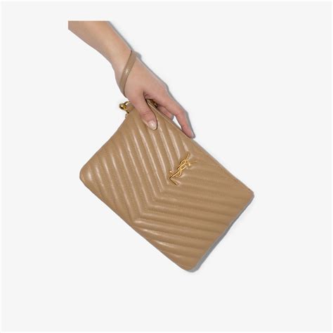 ysl beige clutch bag|buy ysl clutch online.